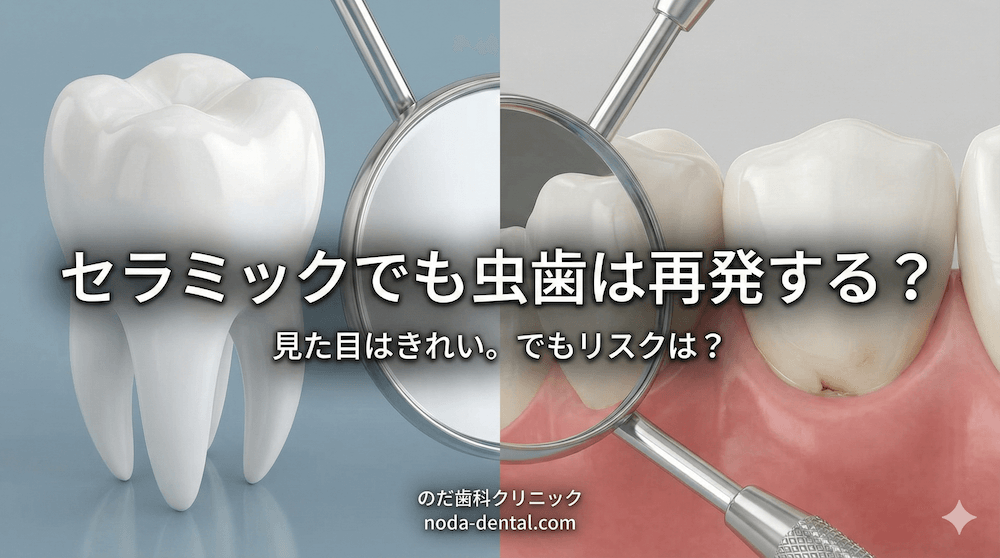 セラミックでも虫歯は再発する?