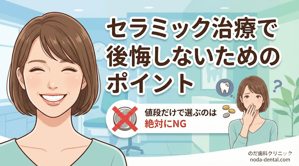 セラミック治療で後悔しないためのポイント