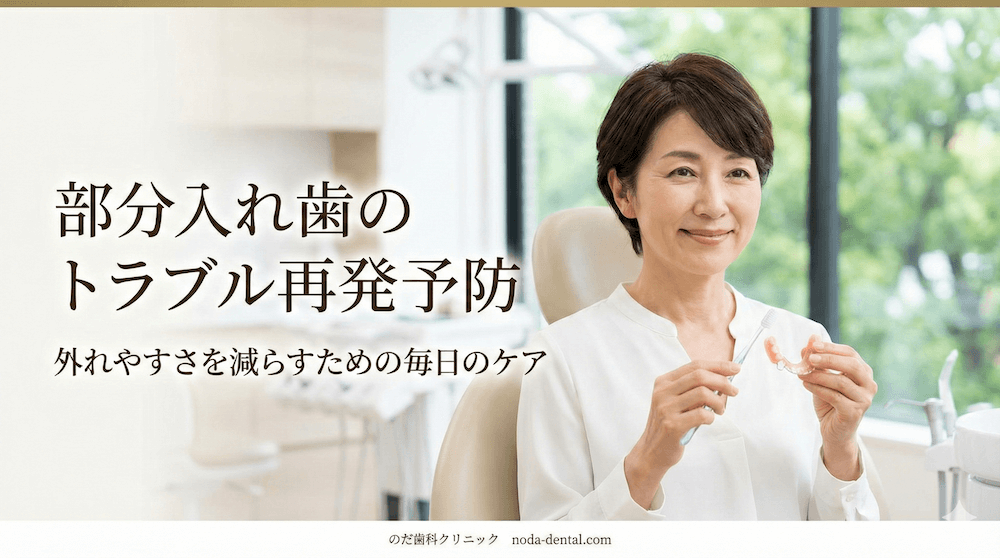 再発予防｜外れやすさを減らすための毎日のケア