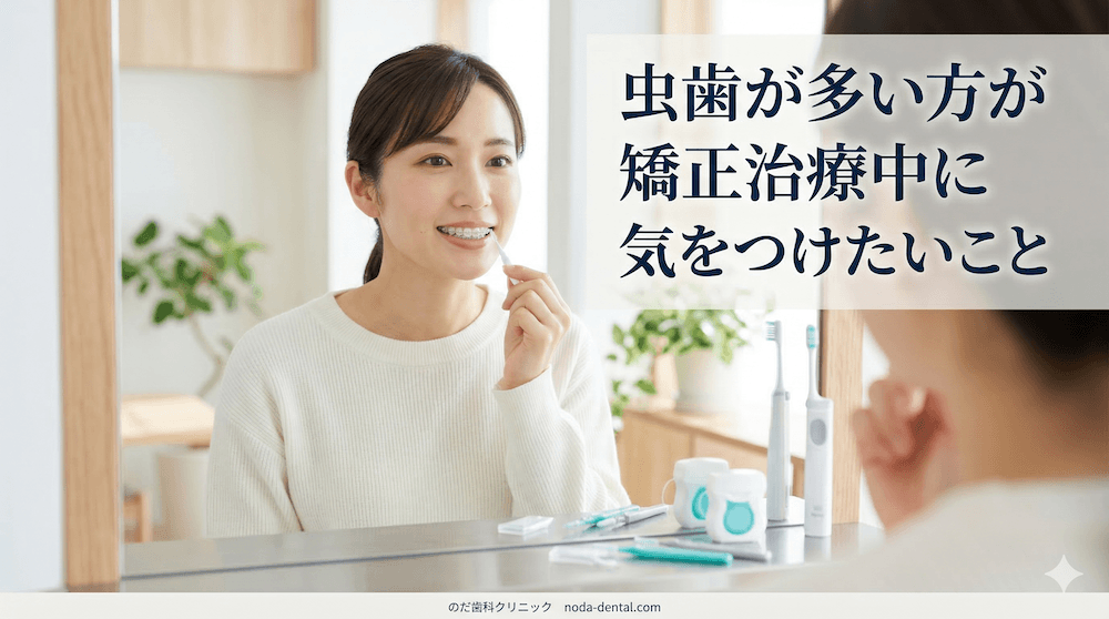 虫歯が多い方が矯正治療中に気をつけたいこと
