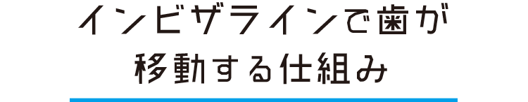 インビザラインで歯が移動する仕組み